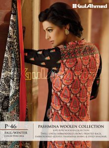 Gul Ahemd P-46 Fall Winter Collection 2014-15 Pashmina Woolen Collection