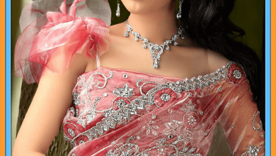 Salmon Pink Pure Net Wedding Wear