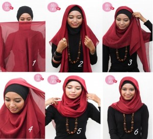 Different ways of wearing scarfs