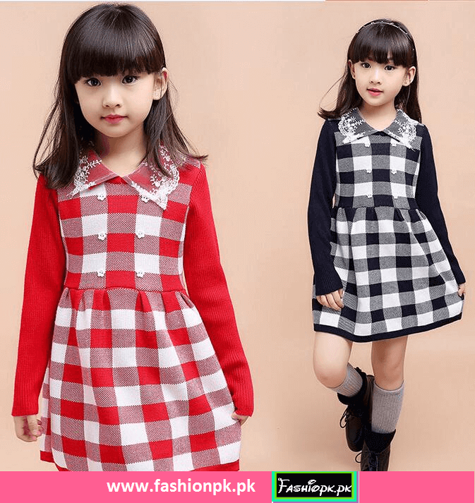 Latest Kids Wear Dress For Girlz Winter Collection