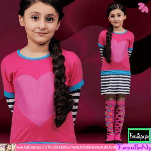 Latest Kids Wear Dress For Grilz Winter Collection