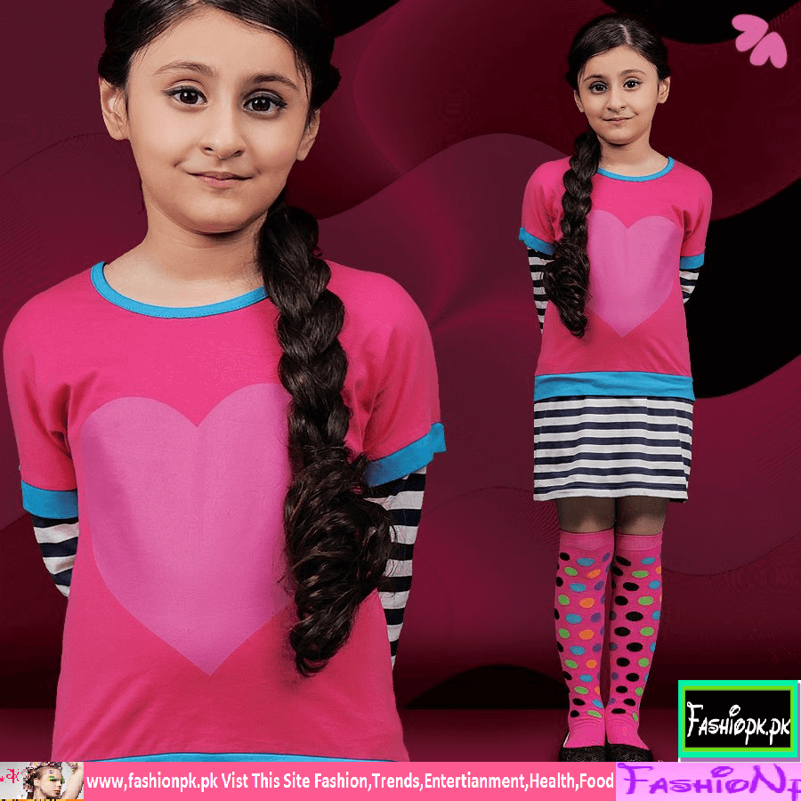 Latest Kids Wear Dress For Girlz Winter Collection