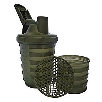 Grenade Shaker With Protein Compartment